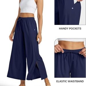 WILLIT Women's Wide Leg Active Pants Sz Small Swim Travel UPF 50+ Protection